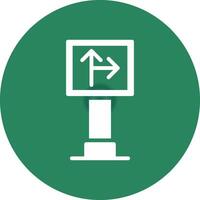 Traffic Sign Creative Icon Design vector