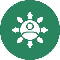 Influence Creative Icon Design vector