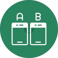 Ab Testing Creative Icon Design vector