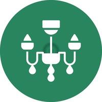 Chandelier Creative Icon Design vector