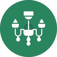 Chandelier Creative Icon Design vector