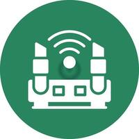 Wifi Router Creative Icon Design vector