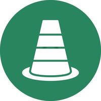 Traffic Cone Creative Icon Design vector