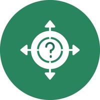 Glyph Circle Gradient Design vector
