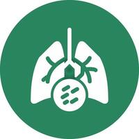 Lung Cancer Creative Icon Design vector