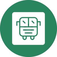 Bus Display Creative Icon Design vector