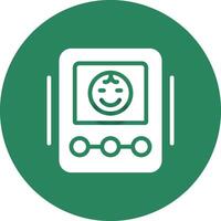 Baby Monitor Creative Icon Design vector