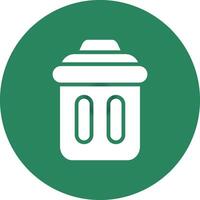 Trash Bin Creative Icon Design vector