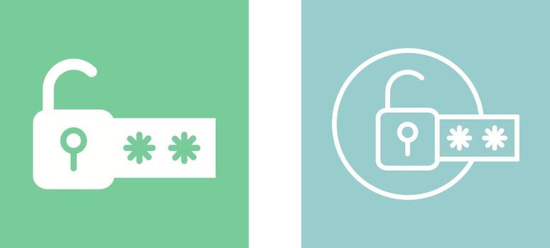 icono de vector de bloqueo de contraseña