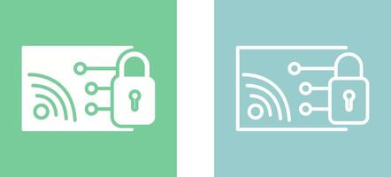 Protected WiFi Vector Icon