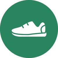 diseño de icono creativo de zapatillas vector