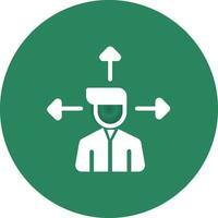 Outsource Management Creative Icon Design vector