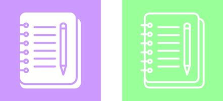 Notebook And Pen Vector Icon