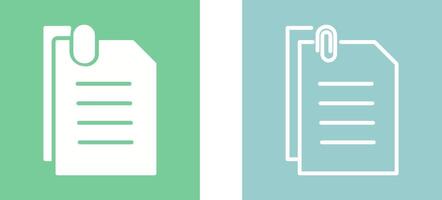 Attached Documents Vector Icon