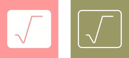 Square Root Vector Icon
