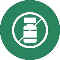 No Alcohol Creative Icon Design vector