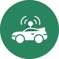 Autonomous Vehicle Creative Icon Design vector