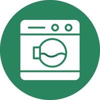 Washing Machine Creative Icon Design vector