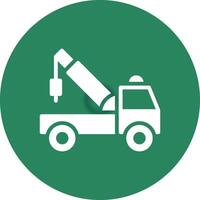 Tow Truck Creative Icon Design vector