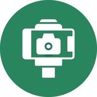 Selfie Stick Creative Icon Design vector