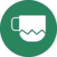 taza de diseño de icono creativo vector