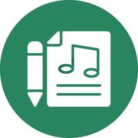 Music Score Creative Icon Design vector