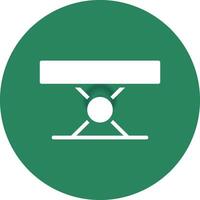 Folding Table Creative Icon Design vector