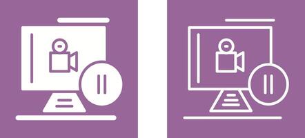 Pause Button Vector Icon