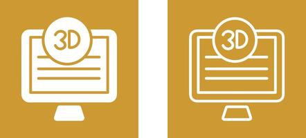 3D Quality Screen Vector Icon