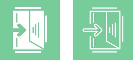 Exit Sign Vector Icon
