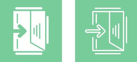 Exit Sign Vector Icon