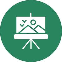 Canvas Creative Icon Design vector