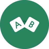 diseño de icono creativo de bloque abc vector