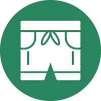 diseño de icono creativo de pantalones cortos vector