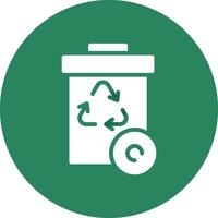 Recycle Bin Creative Icon Design vector