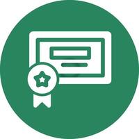 diseño de icono creativo de certificación vector