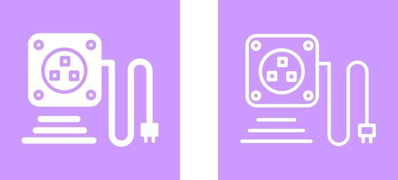 icono de vector de enchufe