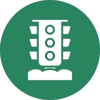 Traffic Light Creative Icon Design vector