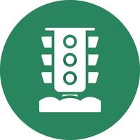 Traffic Light Creative Icon Design vector