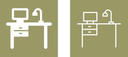 Working Desk Vector Icon