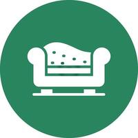 Chaise Longue Creative Icon Design vector