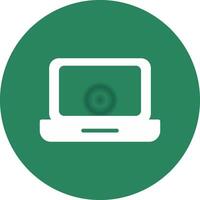 Glyph Circle Gradient Design vector