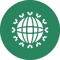 Global Network Creative Icon Design vector