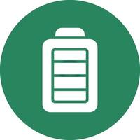 Full Battery Creative Icon Design vector