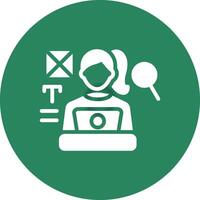 Blogger Creative Icon Design vector
