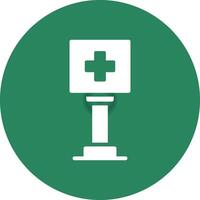 Healthcare Sign Board Creative Icon Design vector
