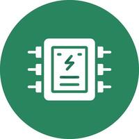 Electrical Panel Creative Icon Design vector