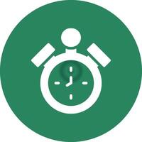 Alarm Clock Creative Icon Design vector