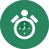 Alarm Clock Creative Icon Design vector