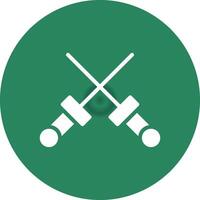 Fencing Creative Icon Design vector